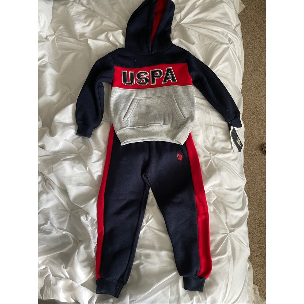 USPA toddler boys sweatsuit size 4T